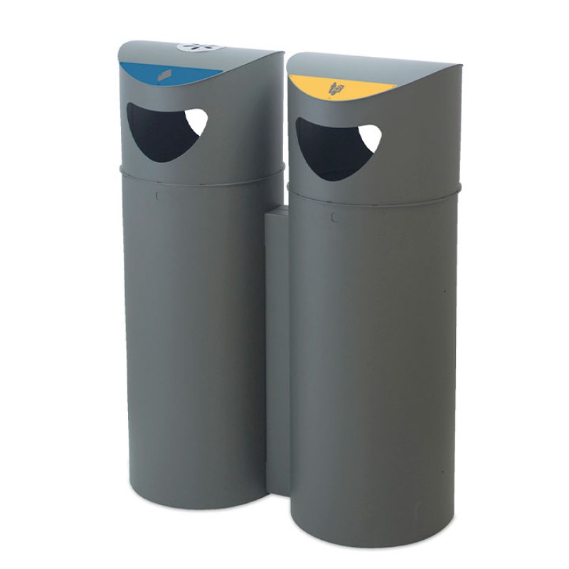 Paperera de reciclatge exterior Boston Selectiva 75 L i 100 L